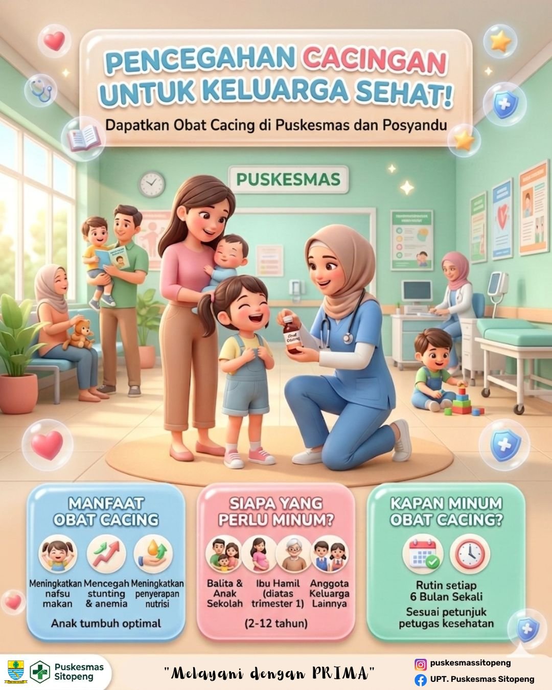 Cegah Cacingan, Wujudkan Keluarga Sehat