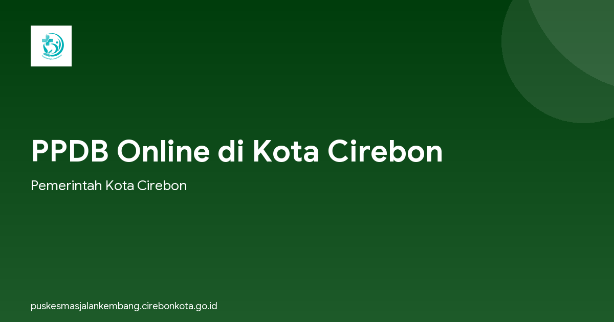 PPDB Online di Kota Cirebon