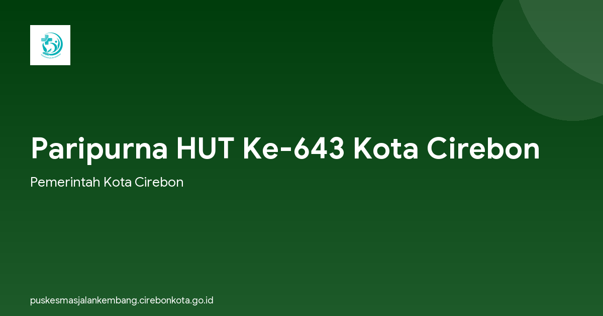 Paripurna HUT Ke-643 Kota Cirebon