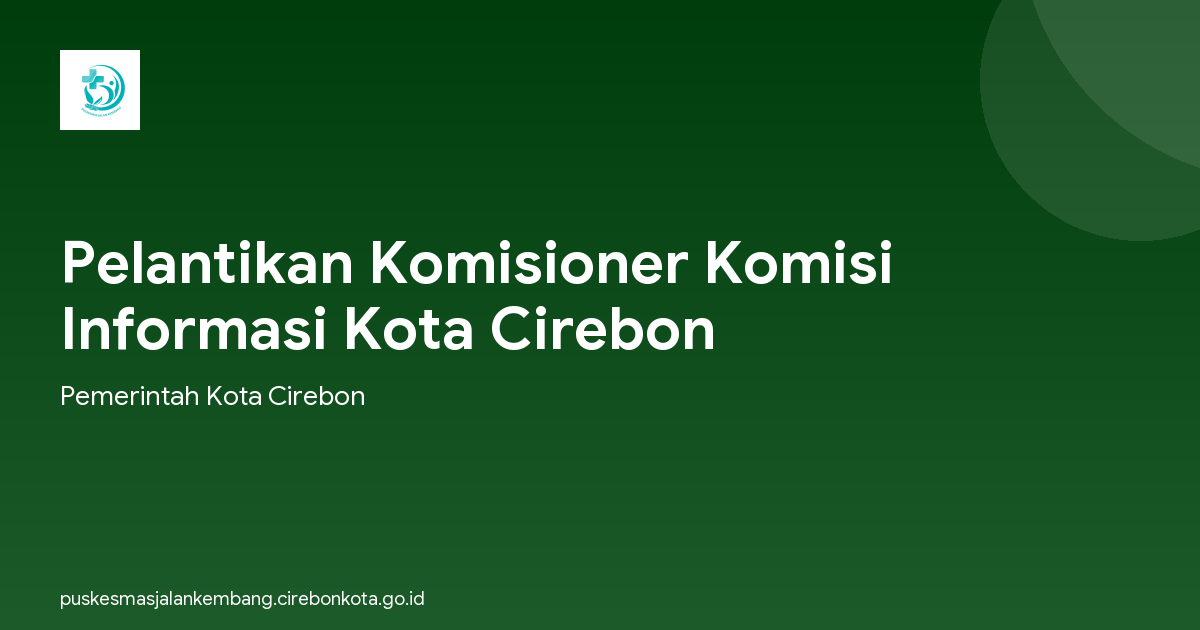 Pelantikan Komisioner Komisi Informasi Kota Cirebon