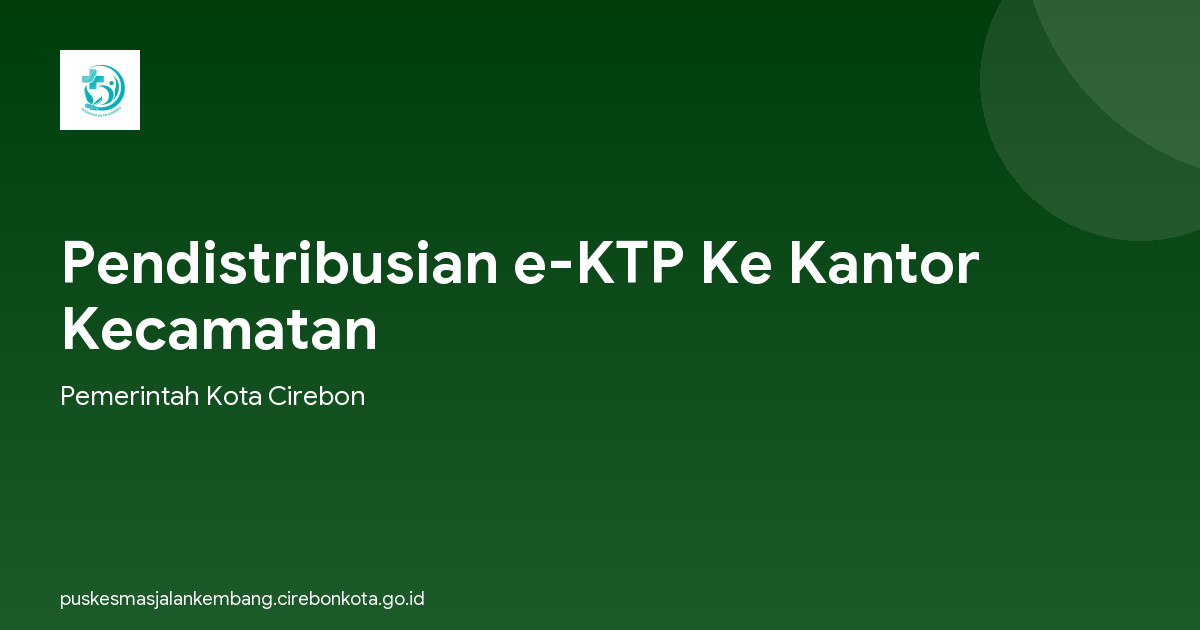 Pendistribusian e-KTP Ke Kantor Kecamatan