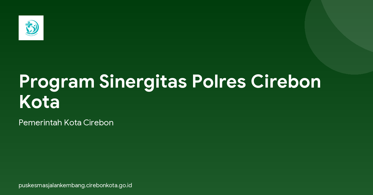 Program Sinergitas Polres Cirebon Kota