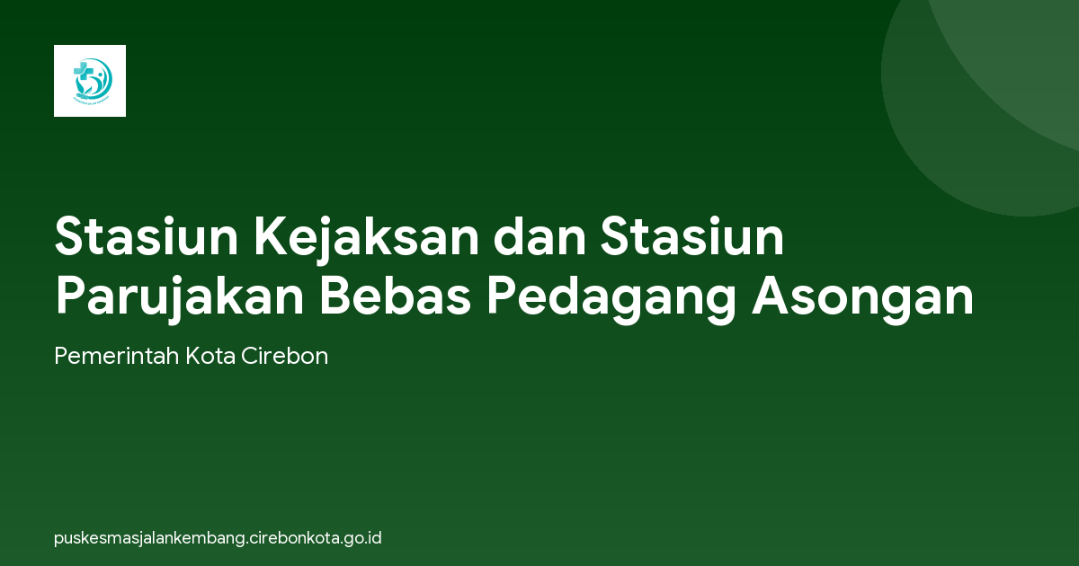 Stasiun Kejaksan dan Stasiun Parujakan Bebas Pedagang Asongan