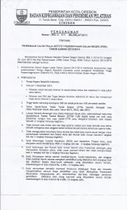 Penerimaan Calon Praja Institut Pemerintahan Dalam Negeri (STPDN) Tahun 2013/2014